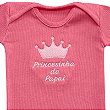 Body Bebê Menina Manga Curta Princesinha do Papai