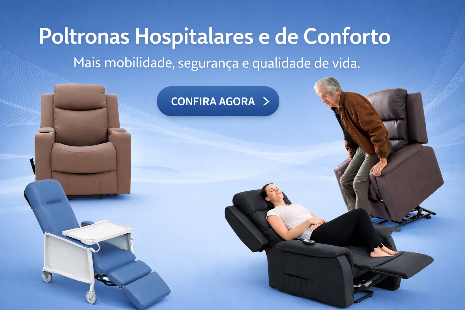 Poltrona confortável para descanso