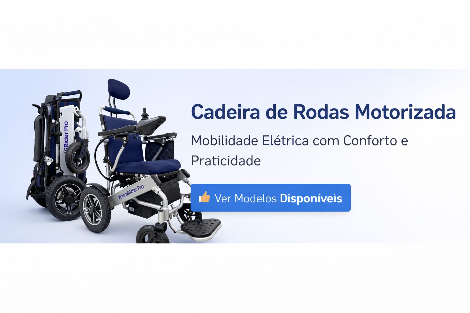 Cadeira de rodas motorizada elétrica dobrável em Porto Alegre RS Tecnomedi