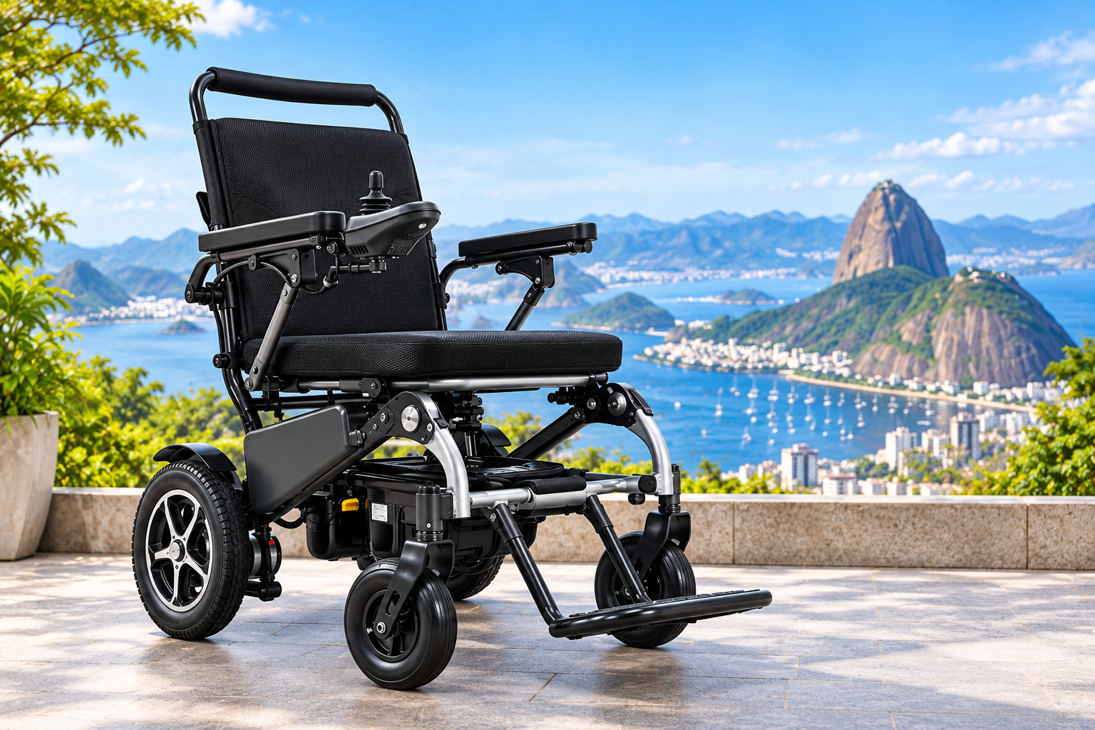 Cadeira de rodas motorizada elétrica e dobrável no Rio de Janeiro RJ