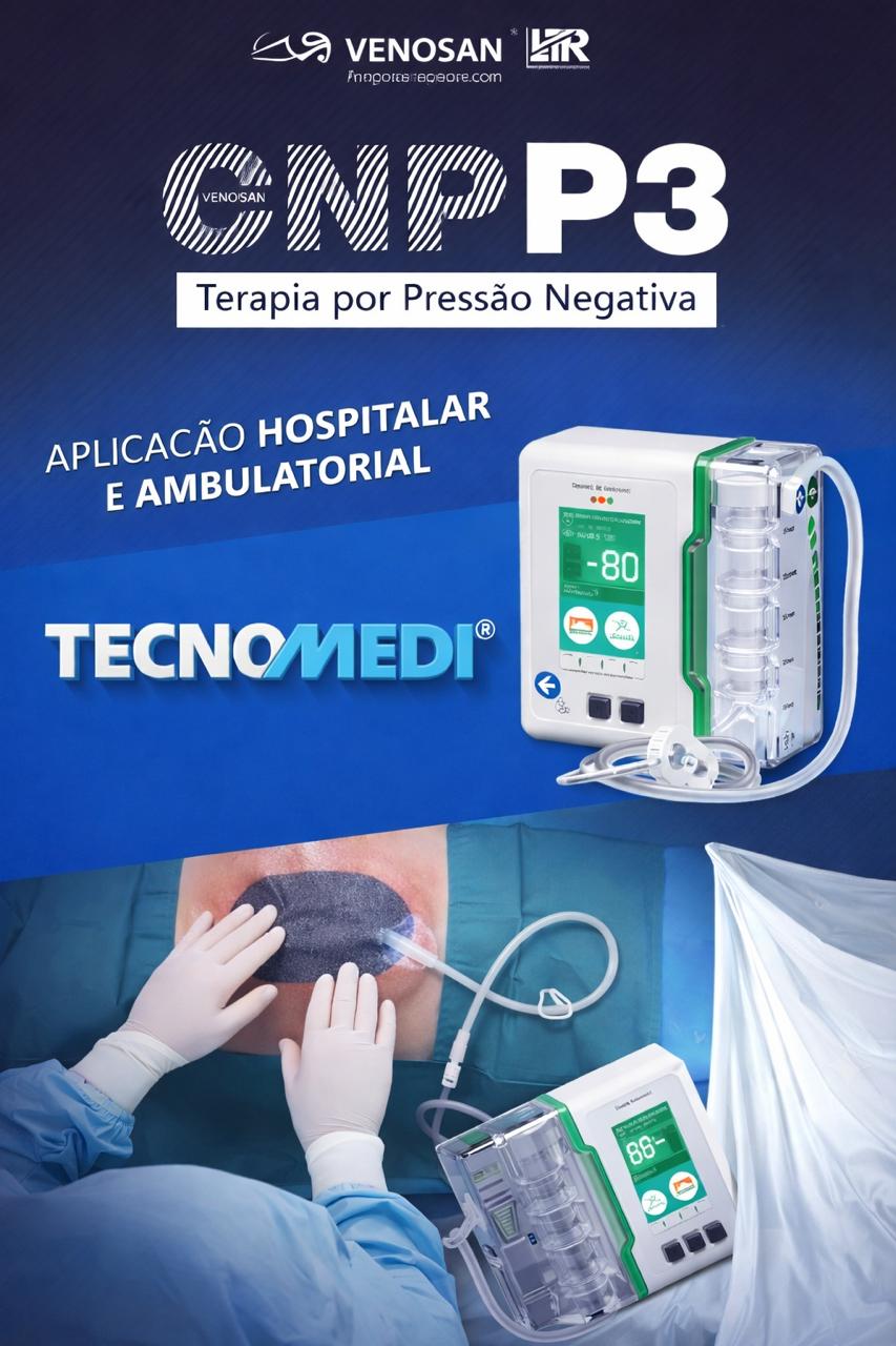 Equipamento de terapia por pressão negativa P3 Tecnomedi