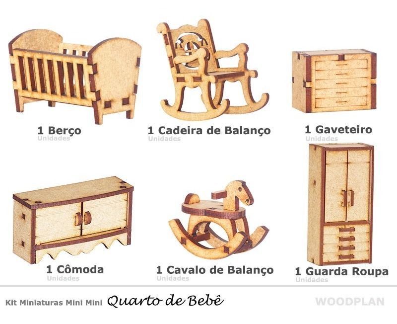 Miniatura cadeira de barbeiro articulada em mdf