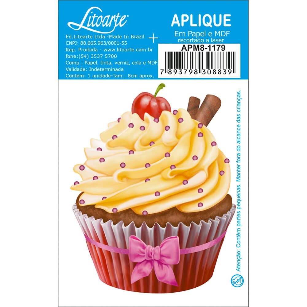 Aplique de Silicone - Cupcake I