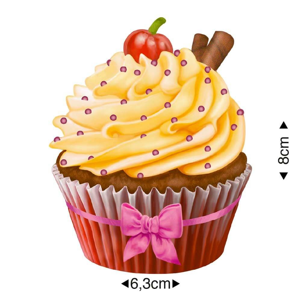 Aplique de Silicone - Cupcake I