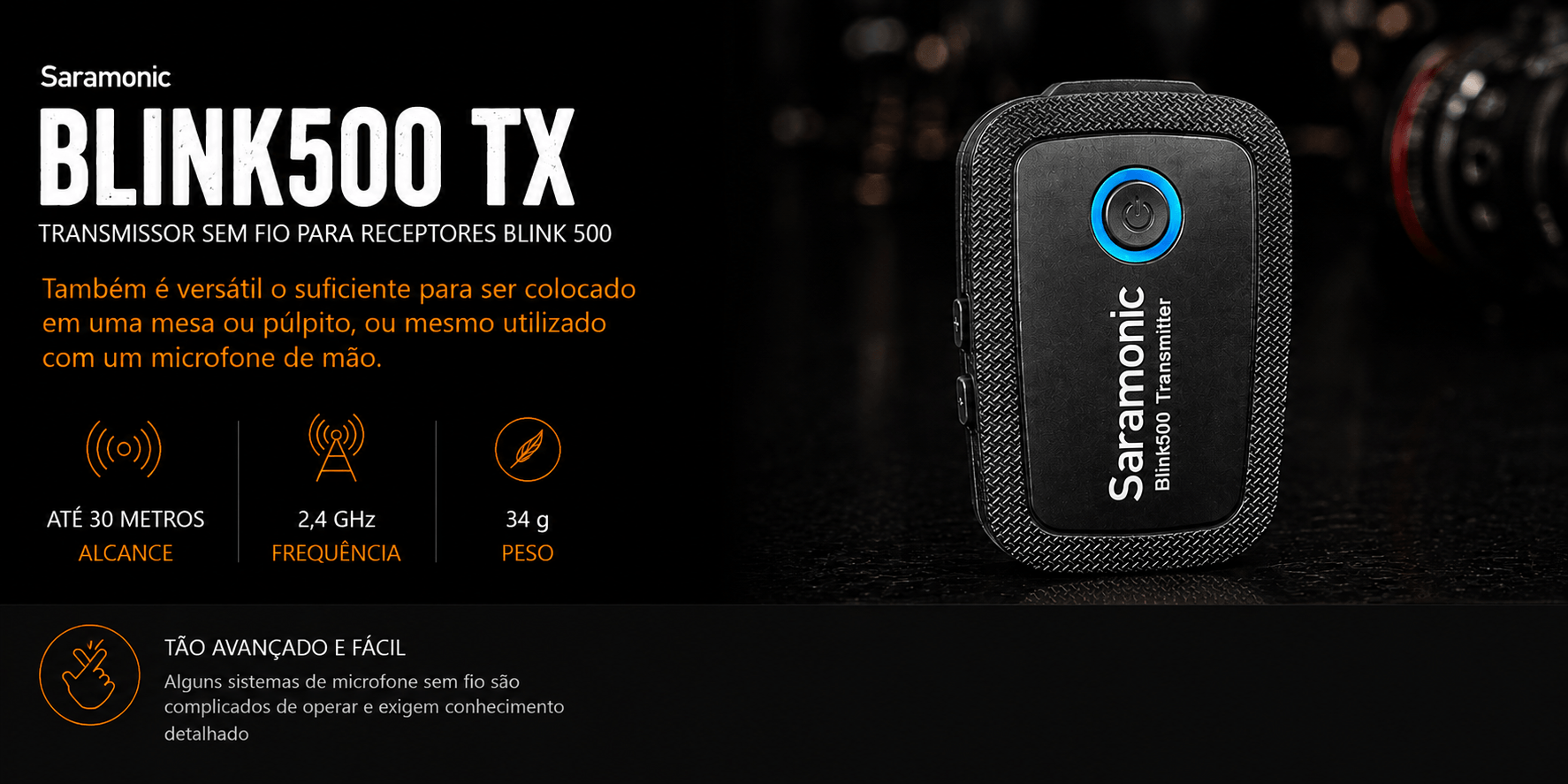 BLINK500 TX — Transmissor sem fio para receptores Blink 500