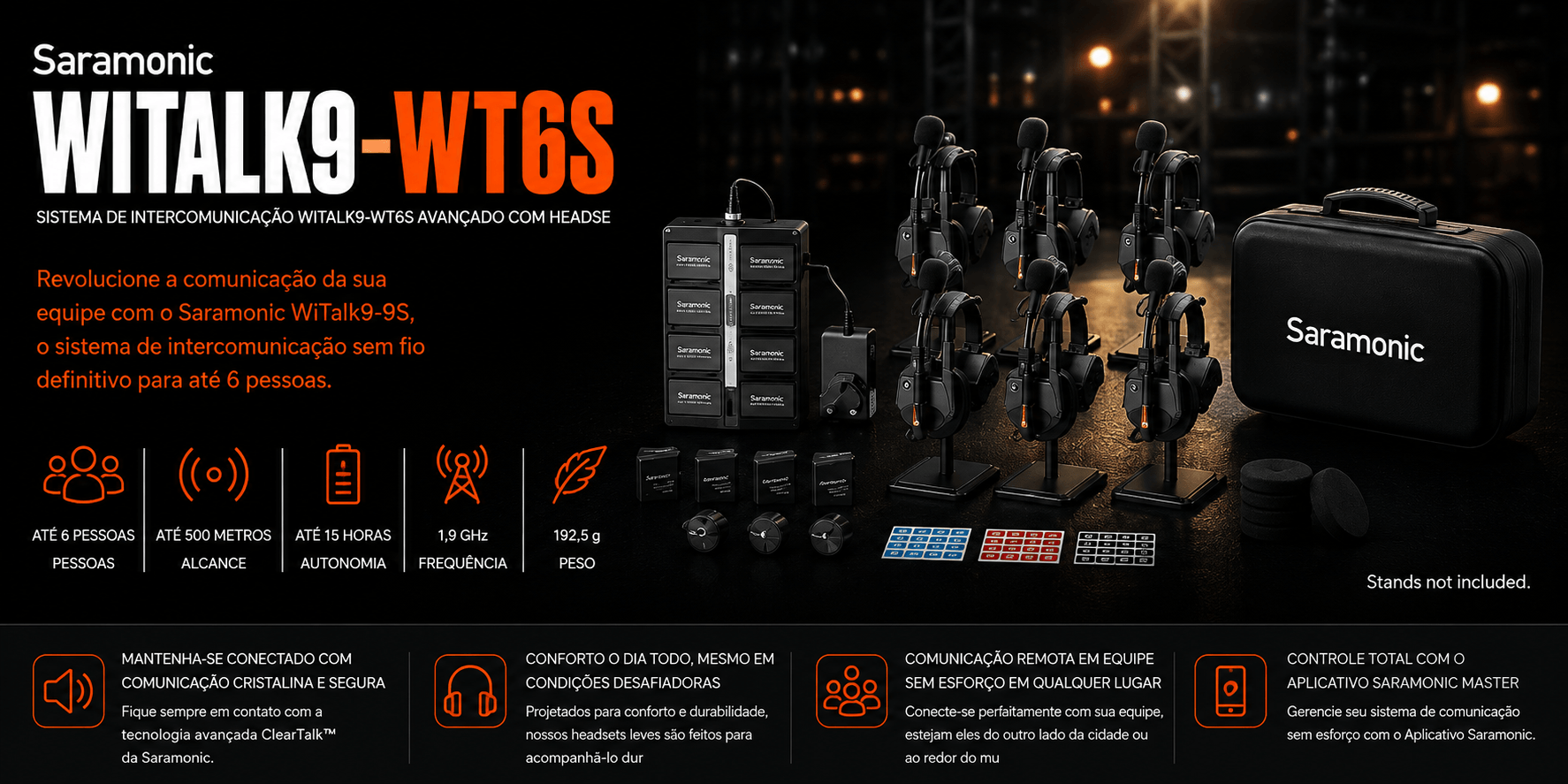 WiTalk9-WT6S — Sistema de Intercomunicação WiTalk9-WT6S Avanç