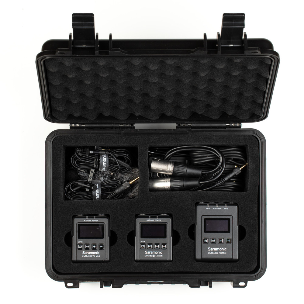 Sistema sem fio de Microfone Lapela para câmera com 2 Mini