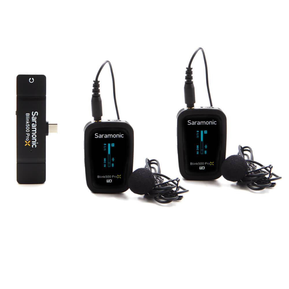 Sistema de Microfone Lapela sem fio duplo pro - Blink500proxB6