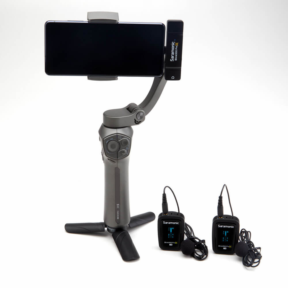 Sistema de Microfone Lapela sem fio duplo pro - Blink500proxB6