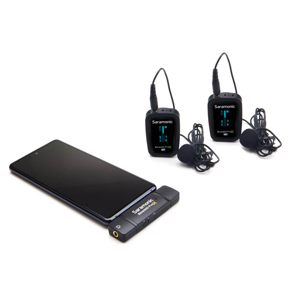 Saramonic Blink 500 PRO シリーズ B6 ワイヤレスマイク Sistema de Microfone Lapela sem fio duplo pro - Blink500proxB6