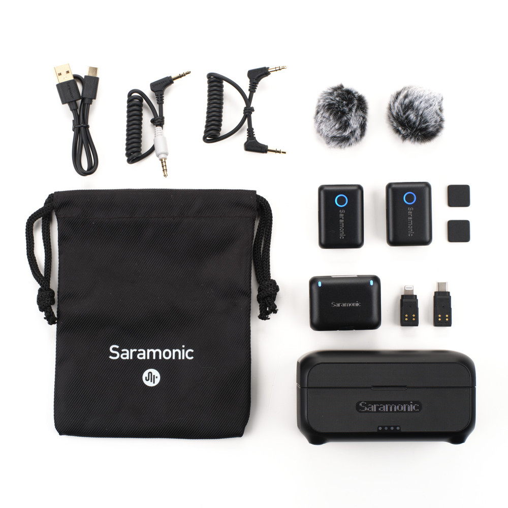 Sistema de Microfone Digital Sem Fio para 2 Pessoas para Câmeras