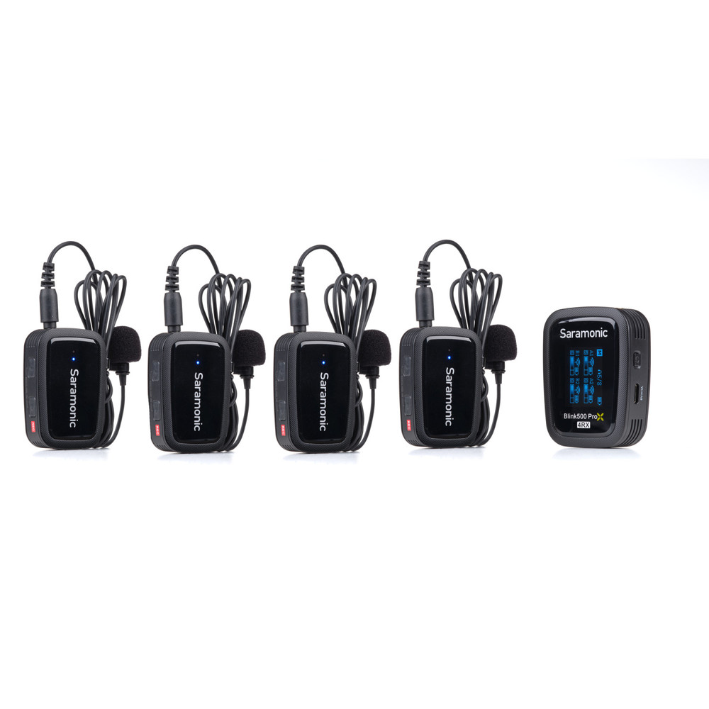 Saramonic 4ch ワイヤレスピンマイク　Blink500 Pro B8 Sistema de microfone sem fio de quatro canais para 4 pessoas