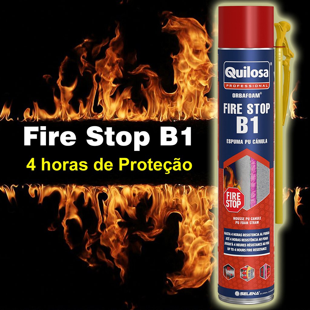 ESPUMA POLIUR. CANU 750 ML RES.FUEGO ORBAF.FIRE STOP QUILOSA