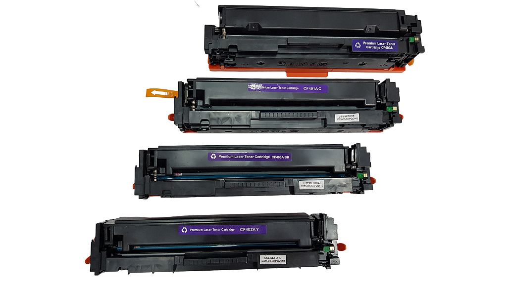 KIT Toner HP laserjet 400A - 401 - 402 -403M 252 N/ M 252 DW/ MFP M277 BK,  C, M e Y - Gallo Cartuchos
