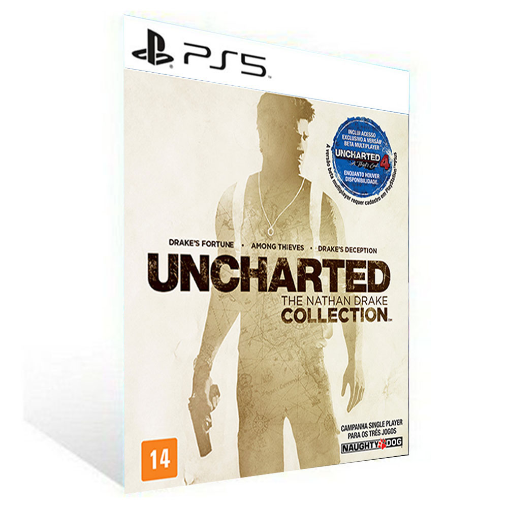 Banner do game Uncharted The Nathan Drake Collection para PS4