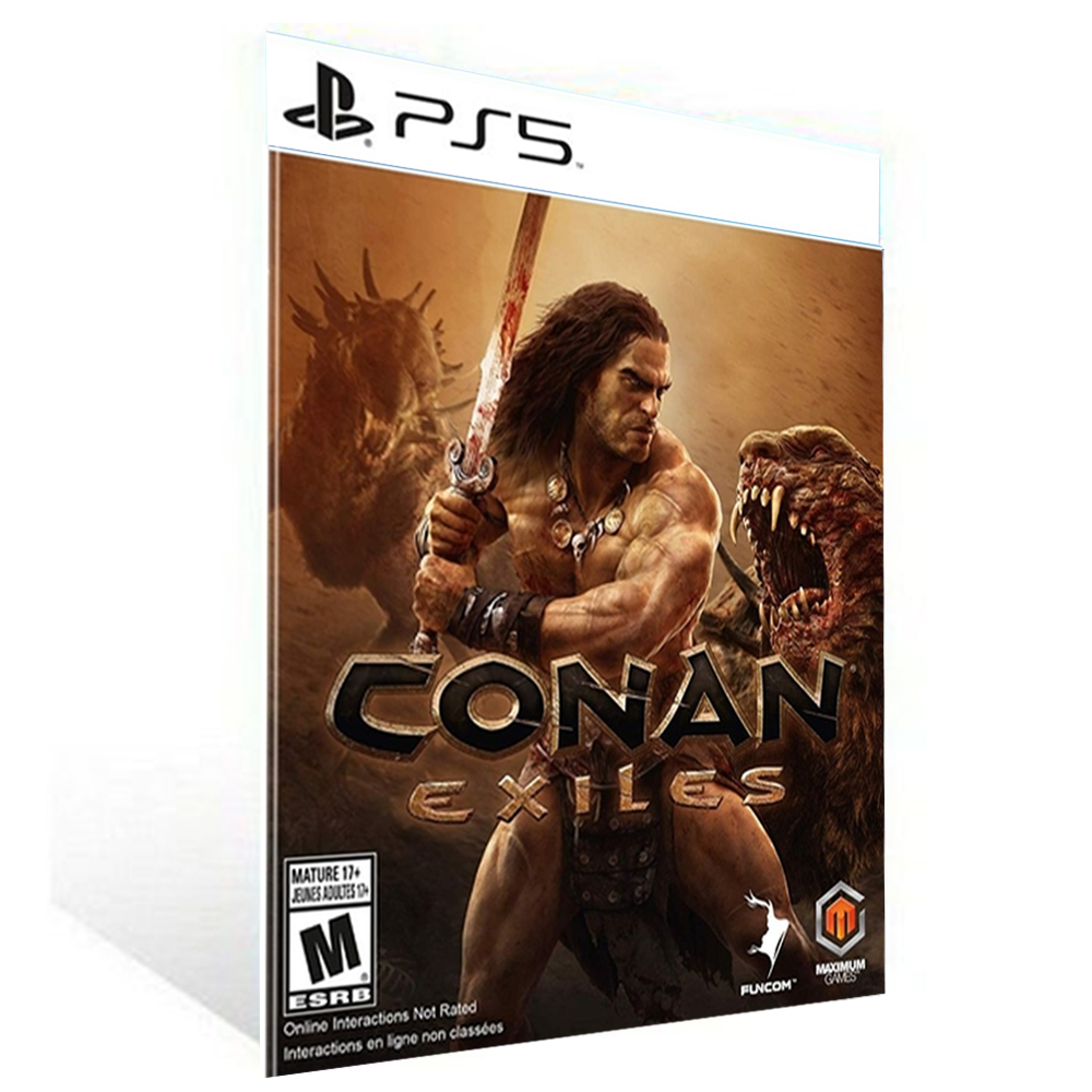 Banner do game Conan Exiles em mídia digital para PS4