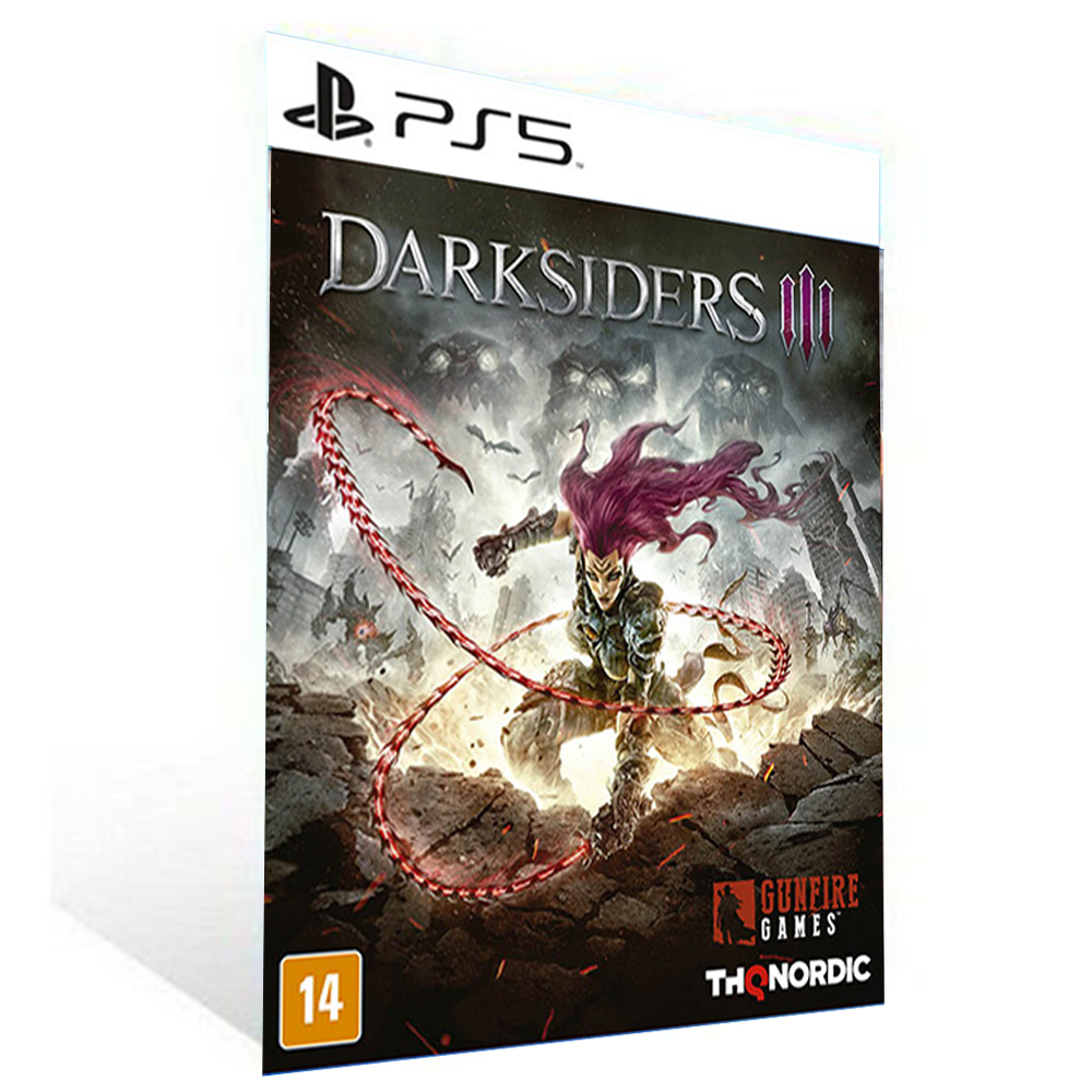 Banner do game Darksiders 3 em mídia digital para PS4