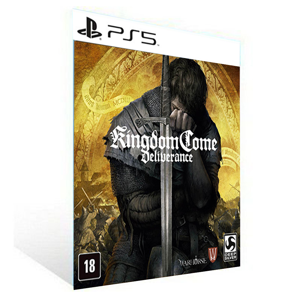 Banner do game Kingdom Come Deliverance em mídia digital para PS4