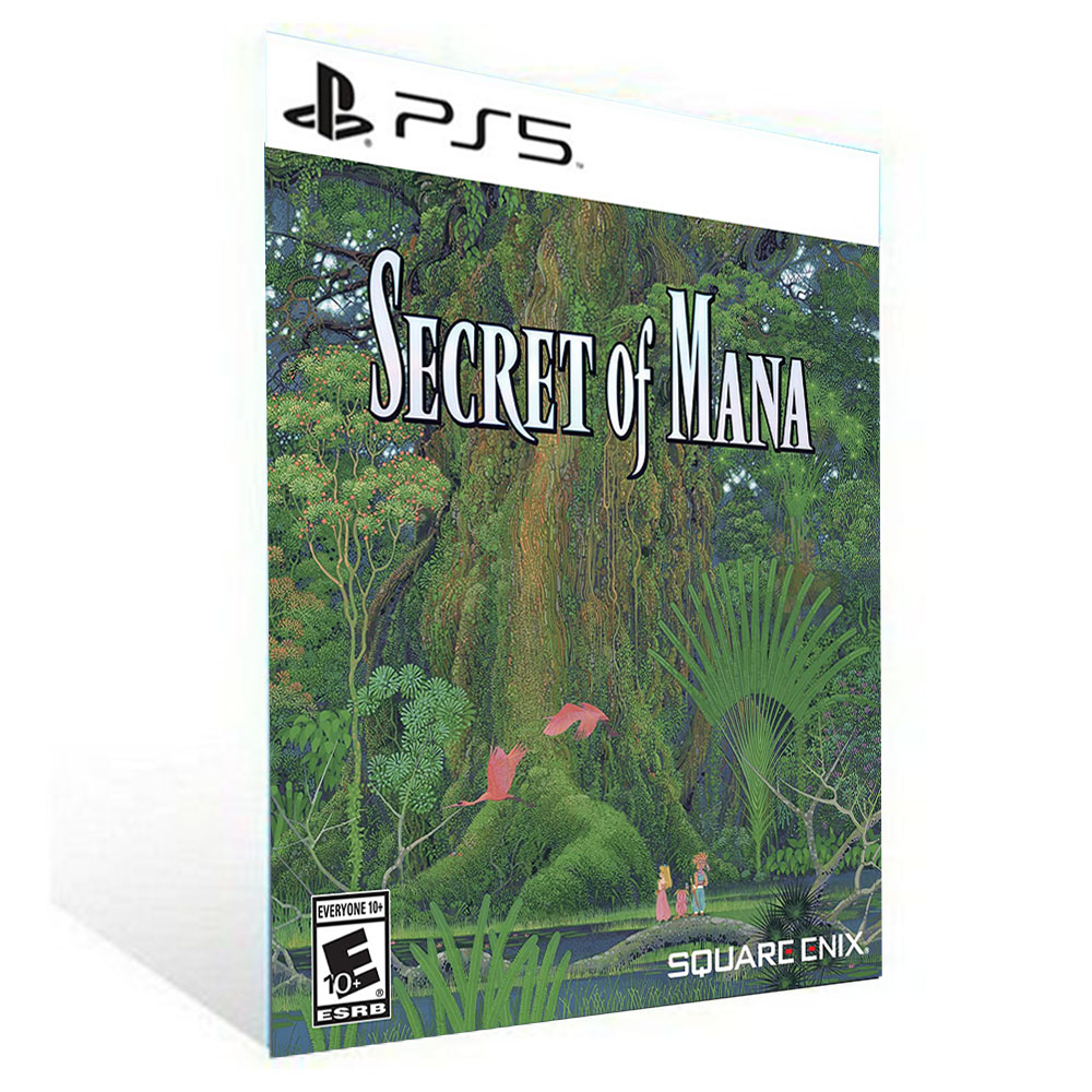 Banner do game Secret of Mana em mídia digital para PS4
