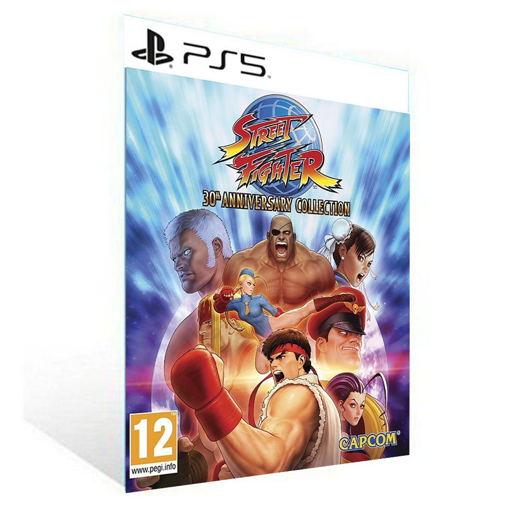 Banner do game Street Fighter 30th Anniversary Collection em mídia digital para PS4