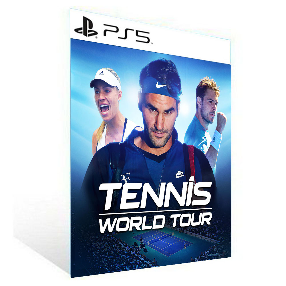 Banner do game Tennis World Tour em mídia digital para PS4