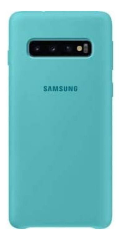 Case Capa Silicone Aveludada Samsung Galaxy S10 Plus Verde água - Sky Dreams