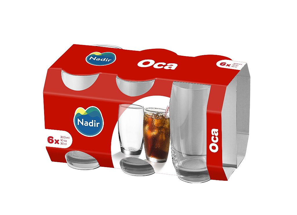 Jogo De Copos Opera Vidro Nadir Figueiredo 360ml Com 6 Peças