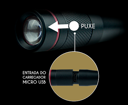 LANTERNA LIGHT PEN LED 3W YES TOOLS FLEX DETAIL - KERS - 500 Pro