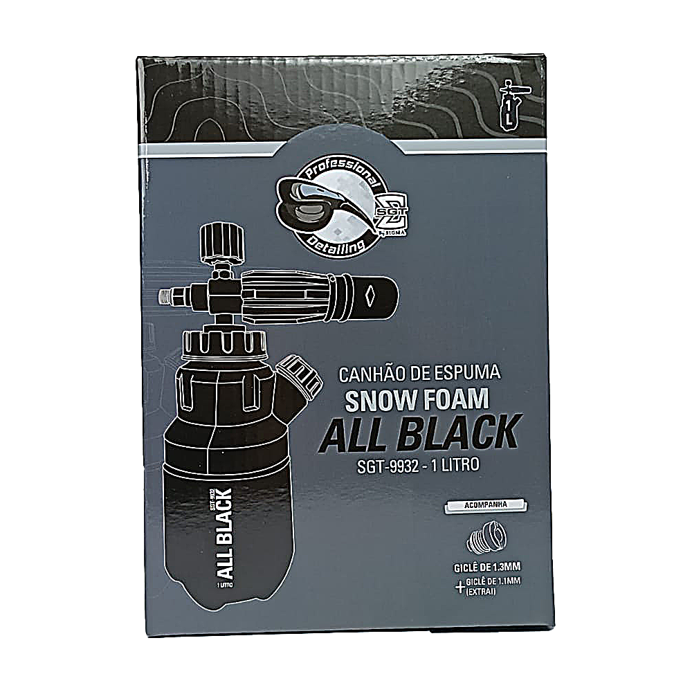 Canhão de Espuma Snow Foam All Black 1L Sigma Tools SGT-9932 - 500