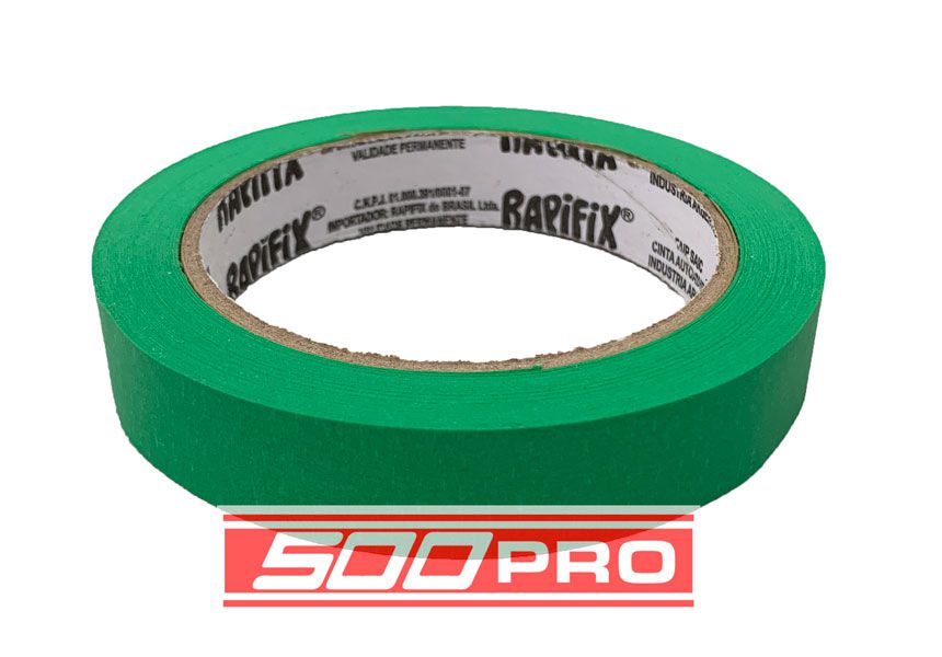 FITA CREPE AUTOMOTIVE VERDE 18MM X 40M - RAPIFIX - 500 Pro