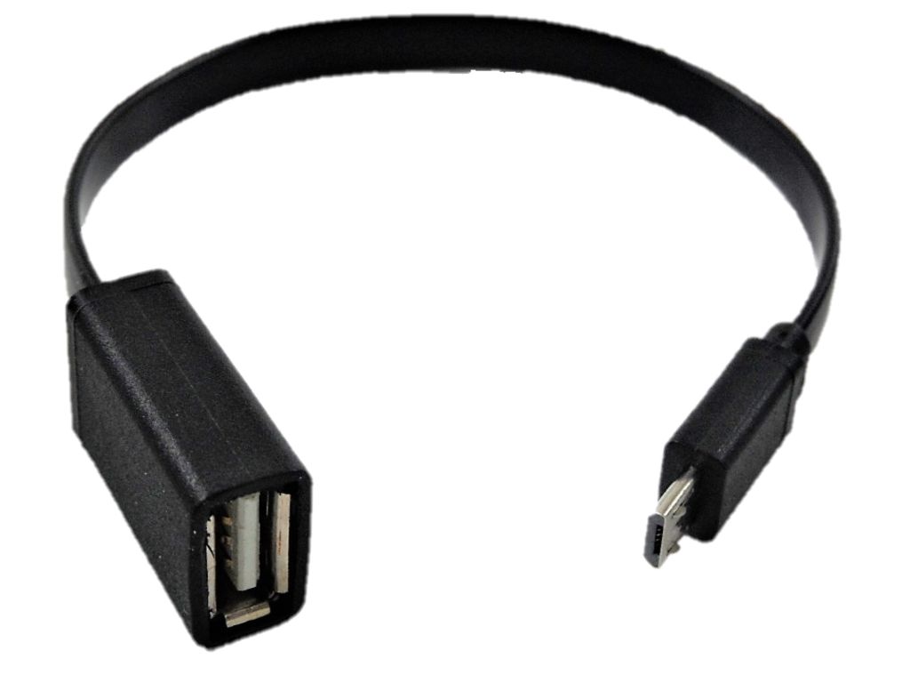 Cable USB OTG 20cm Adaptador Micro USB - Adaptadores USB (USB 2.0)