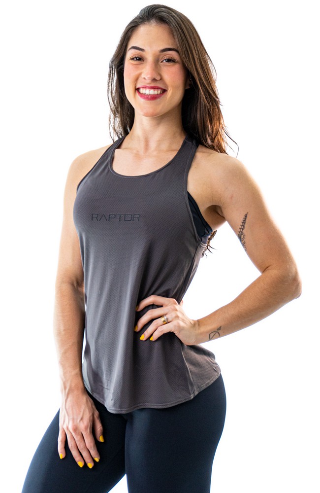 Camiseta Regata Fitness Feminina Chumbo Raptor, Basic - Raptor CO, Site  Oficial ®