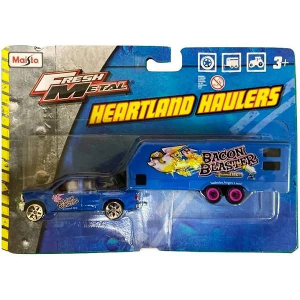 Miniatura Heartland Haulers Ford F350 Super Duty + Trailer- 1:64