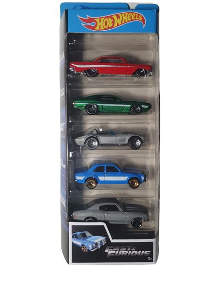 Pack De 5 Hot Wheels - Fast And Furious - Velozes E Furiosos