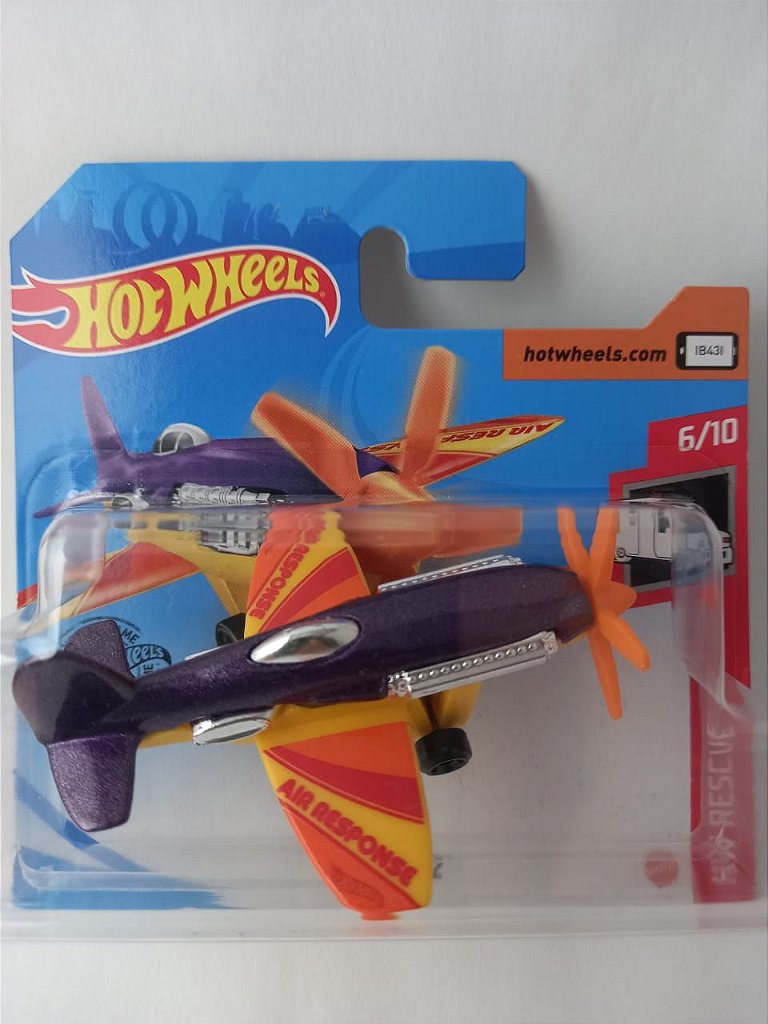 Miniatura Hot Wheels - Avião Mad Propz - HW Rescue - Minisclub