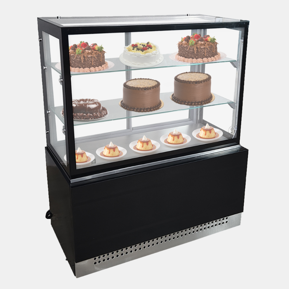 Vitrine refrigerada Linha Prime 1,00m para bolos e doces