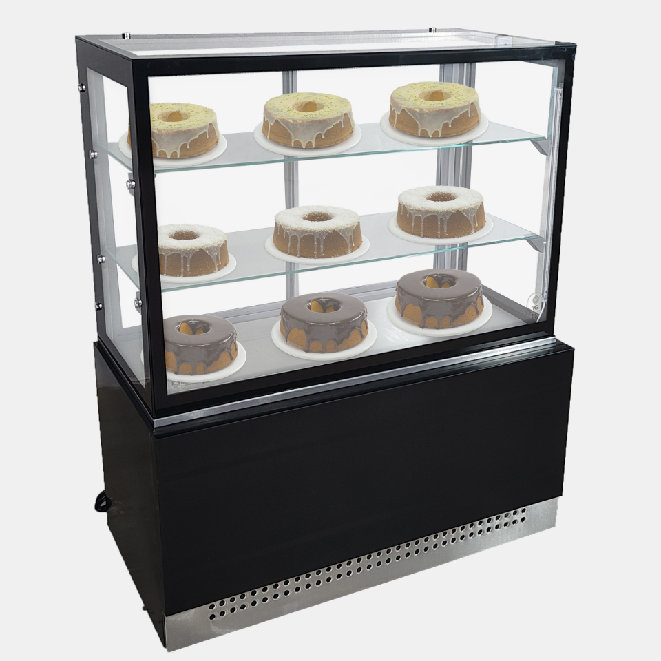 Vitrine Seca Linha Prime Preta 1,00m