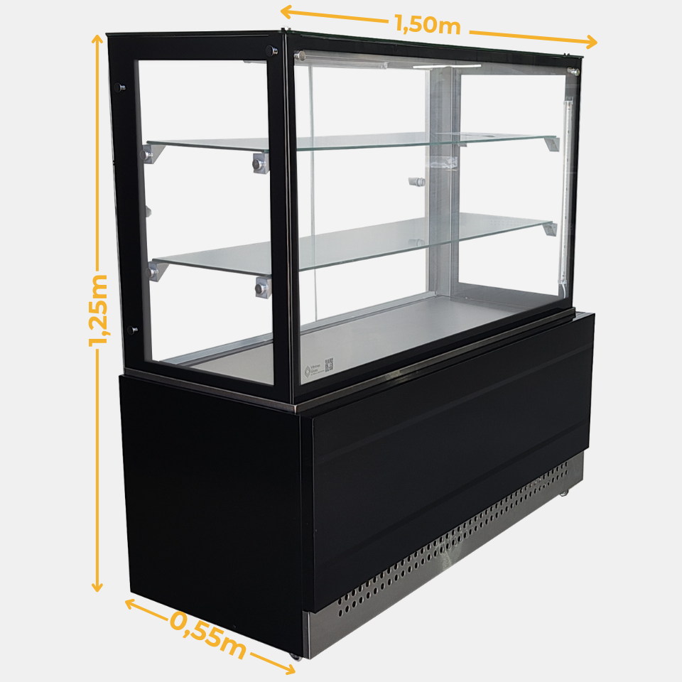 Medidas da vitrine Seca Linha Prime 0,70m