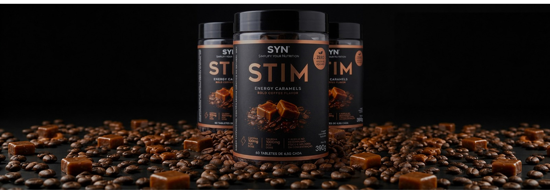 Banner STIM - Funcional Caramels Energy.