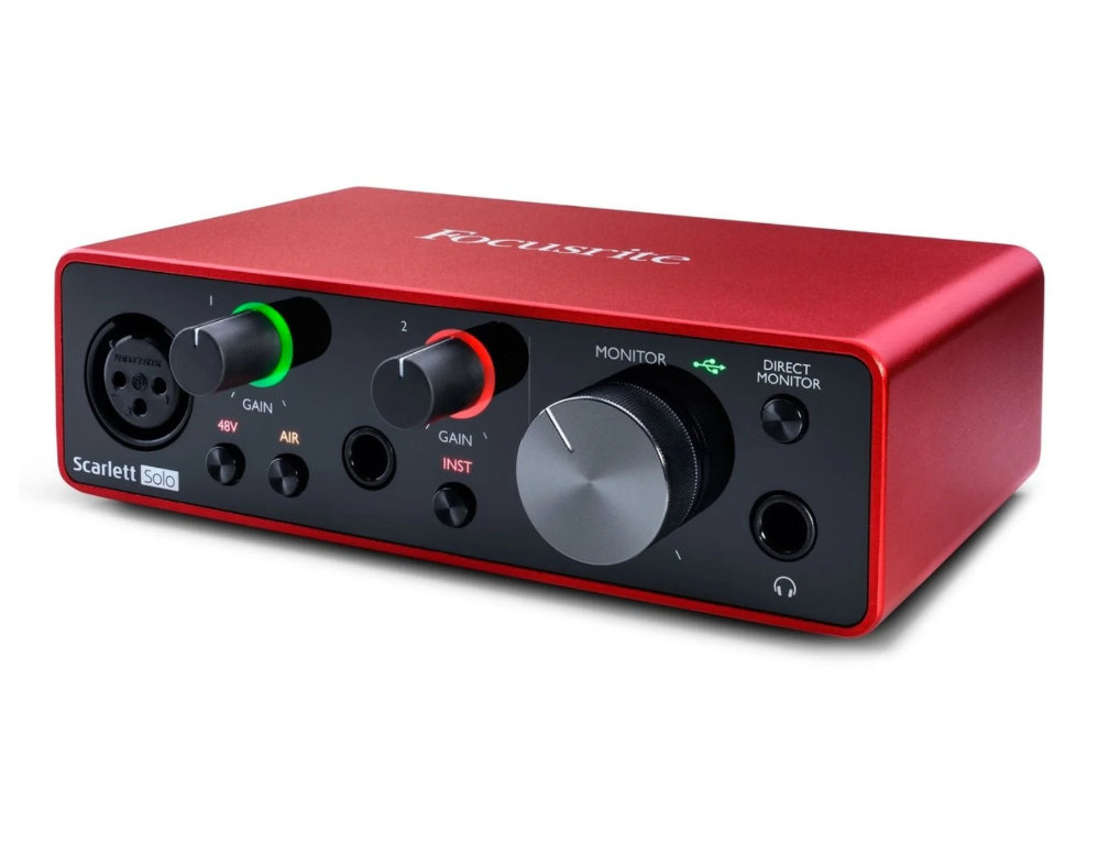 Focusrite Scarlett Solo 3rd Genインターフェース Focusrite Scarlett 2i2 (3ª geração) Interface de áudio USB C