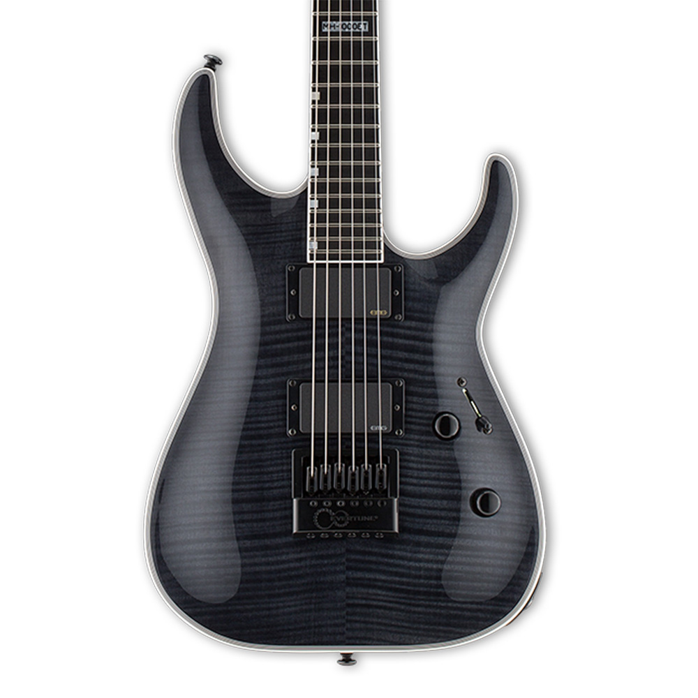 Guitarra Esp Ltd Deluxe Mh-1000 Evertune See Thru Black Nova