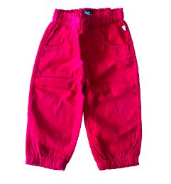 calça de veludo vermelha