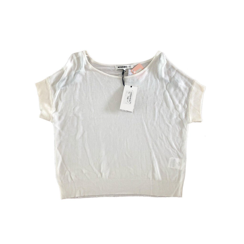 Blusa de Tricot Off White Missoni para C&A com etiqueta - NovoDnovo Brechó  Online e Consumo Inteligente