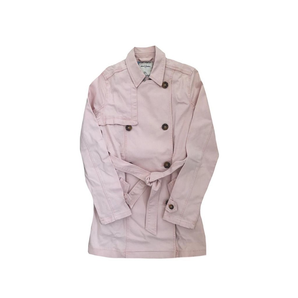 sobretudo feminino rosa claro