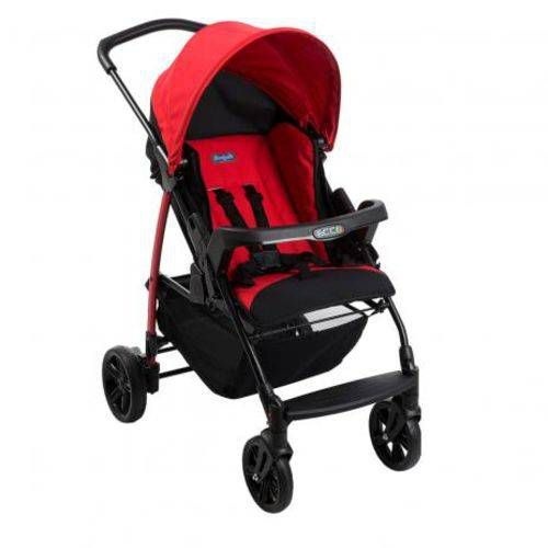 carrinho de bebe burigotto ecco red com bebe conforto touring se