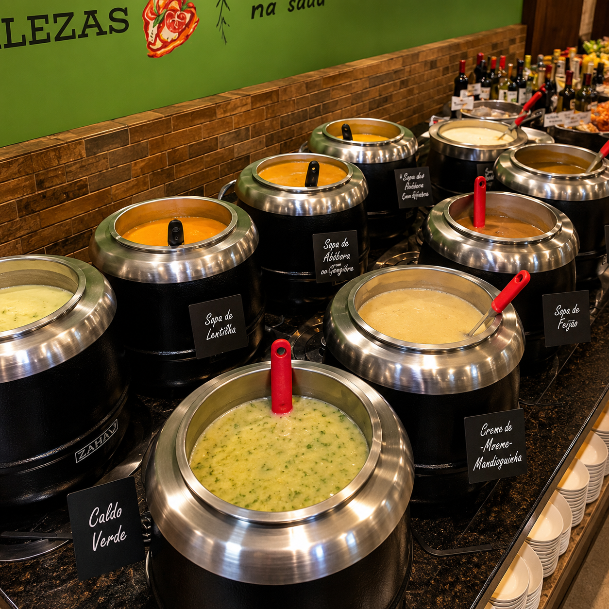 Uso da sopeira em buffets