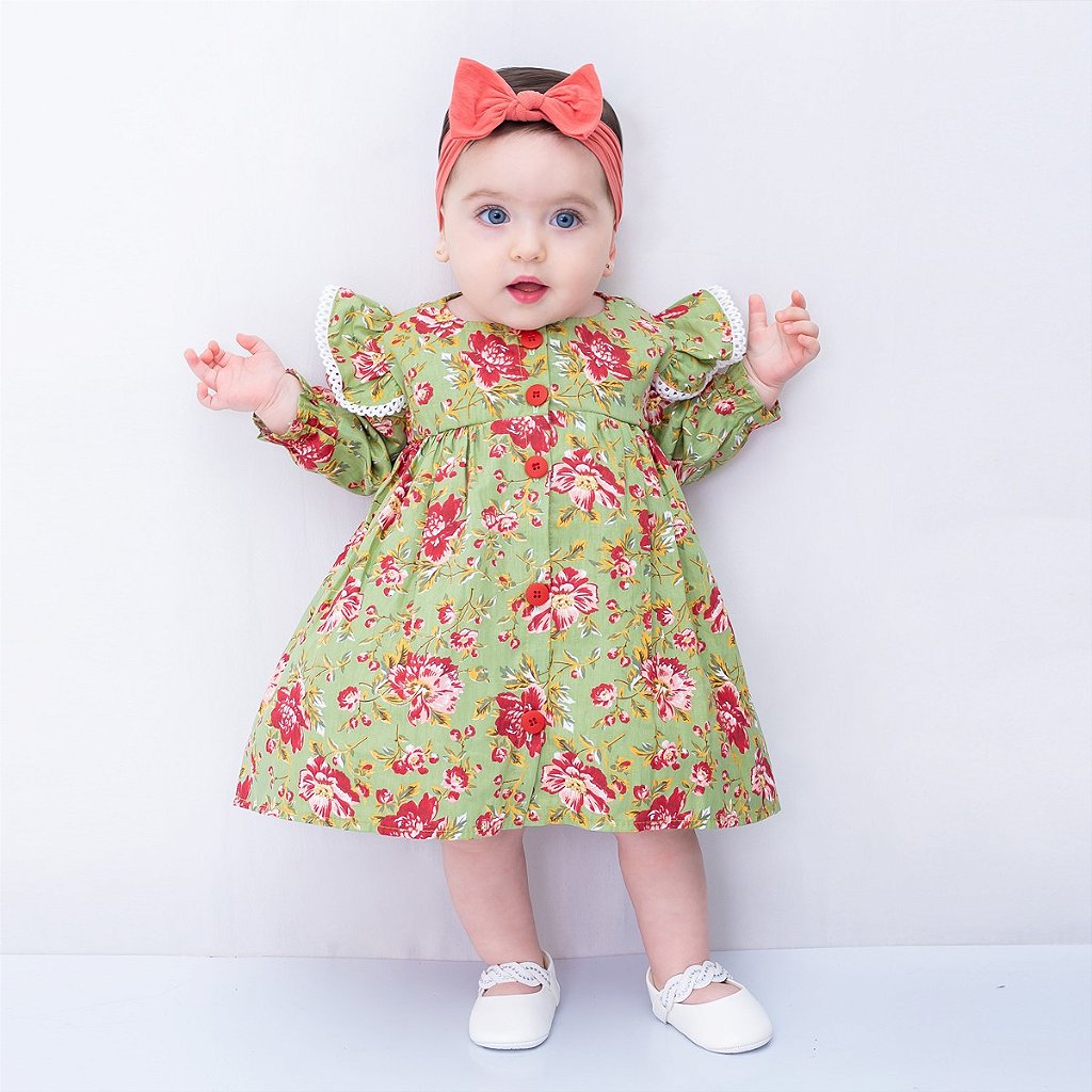 Bebê Menina Vestido De Princesa Manga Longa Bordado Lace Bowknot