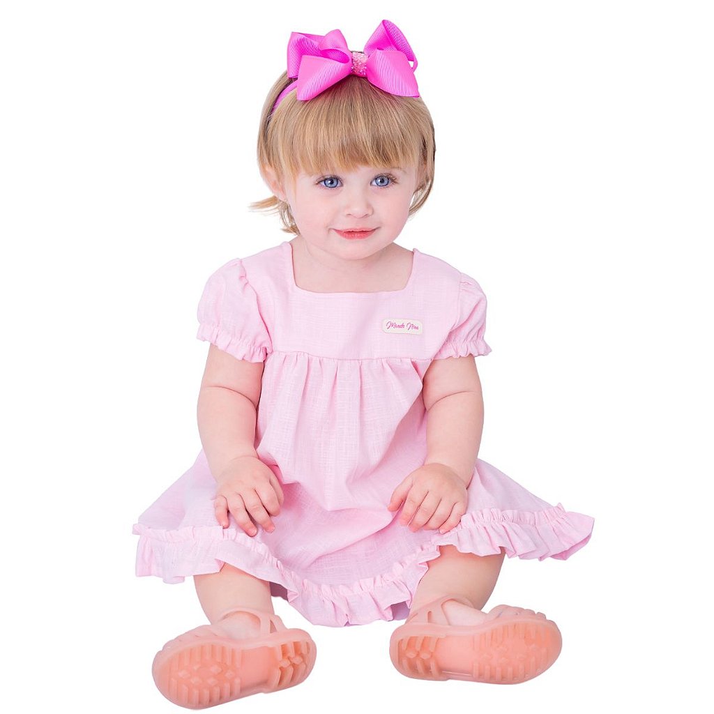 Vestido infantil 100 algodao 2025