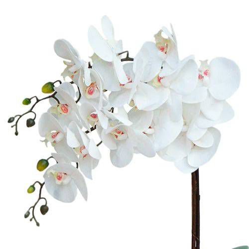 arranjo de flores artificiais orquideas brancas - Primavera V3