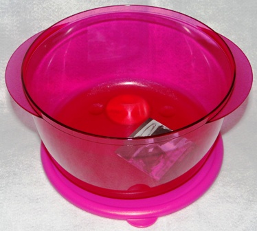 tigela cristalware redondo 2 L rosa policarbonato